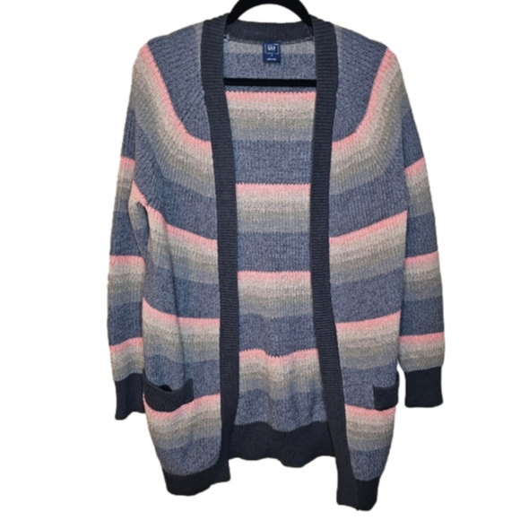 GAP Women's striped Mid Length cardigan sweater Size Small - Picture 1 of 8